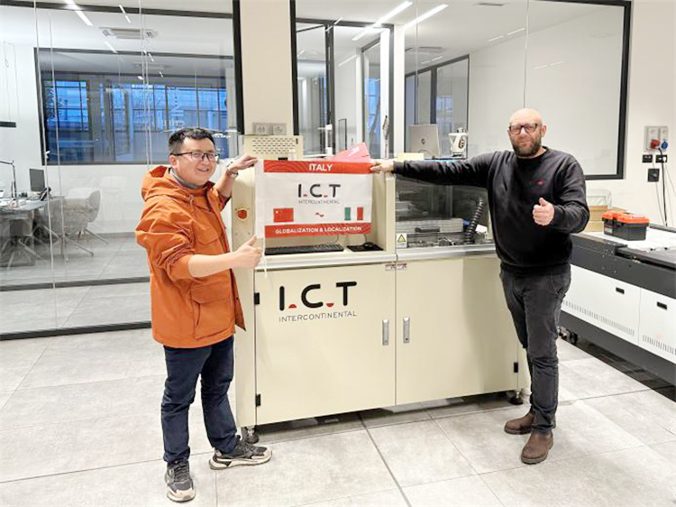 23.11 I.C.T on-line selective wave soldering machine in Europe