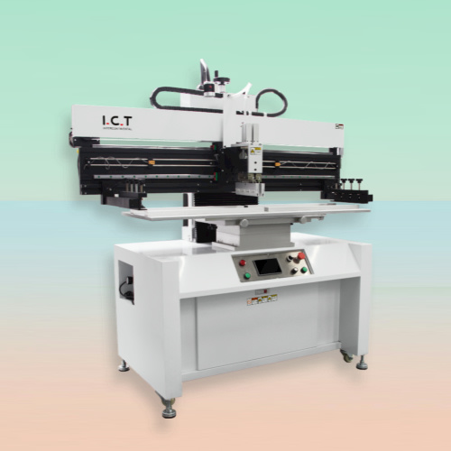 A Semi-auto SMT printing machine combines the features of manual and automatic operations. Operators place the circuit board and start the machine, which then completes the precise solder paste printing. This equipment improves production efficiency and printing accuracy compared to manual SMT stencil printer and is suitable for small to medium-scale production.